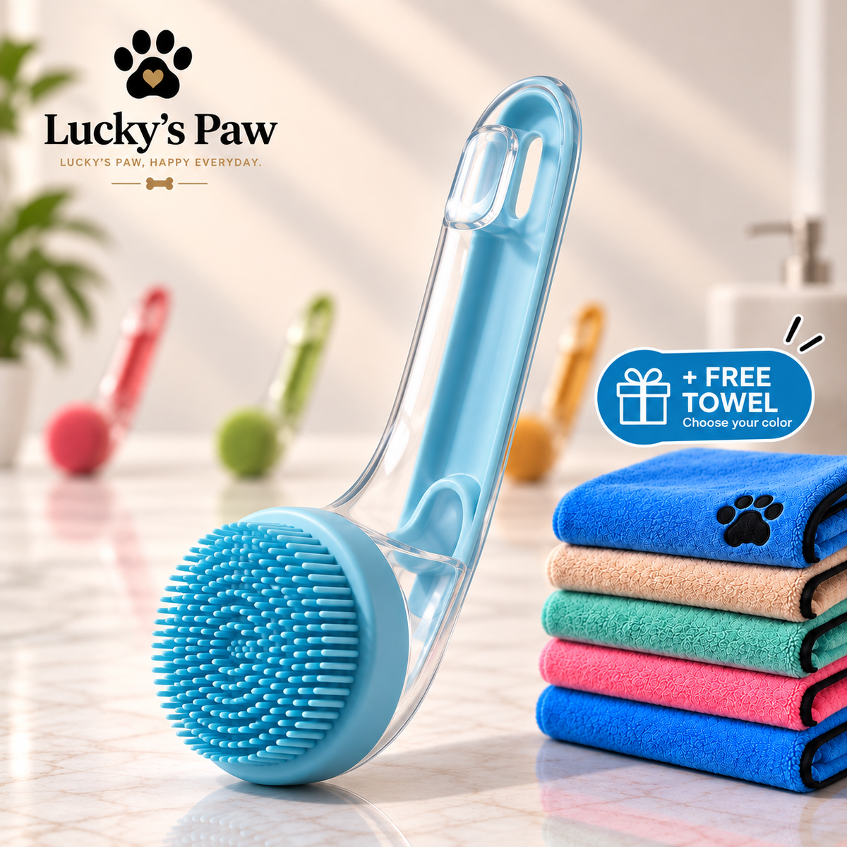 Lucky's Paw™ Bath Brush