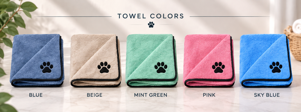 Coral Fleece Bathing Towel For Pet Cleaning