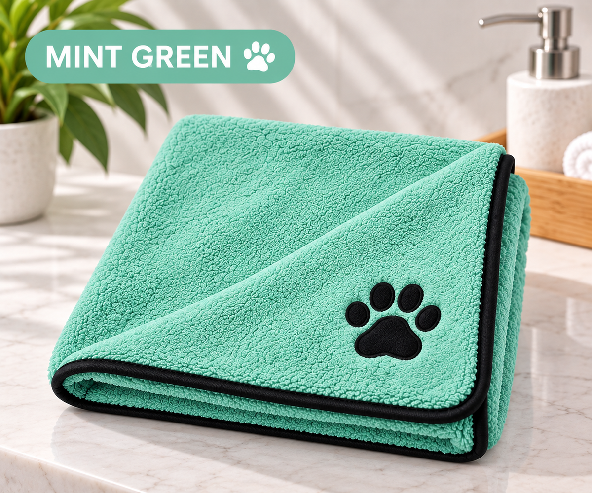 Coral Fleece Bathing Towel For Pet Cleaning